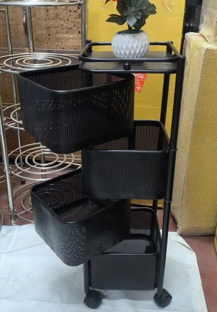 multifunctional rotating 5 layer vegetable rack