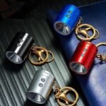 3 in 1 Portable Mini Rechargeable flashlight with lighter key Ring