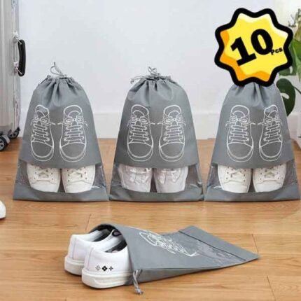 Portable shoe Bag (9 pcs + 1 pcs free) Total 10 pcs