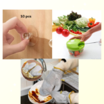 kitchen combo package🔸 ১ জোড়া ডিস ওয়াশিং হ্যান্ড গ্লোভস 🔸মেনুয়াল সবজি চপার 🔸১০ পিস ওয়াল হ্যাঙ্গার হুক