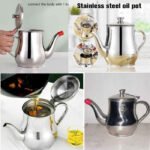 5𝟓𝟎𝐌𝐋 Stainless Steel Oil Pot with Strainer