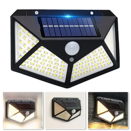 100 LED Smart Solar Light with Motion Sensor LED Wireless Weatherproof Light