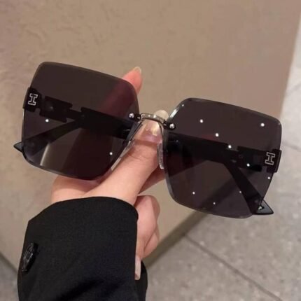 (SG-01) BLACK Korean Style Classic Big Square Shades Sunglasses for Women