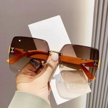 (SG-05) LIGHT BROWN Korean Style Classic Big Square Shades Sunglasses for Women
