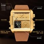 POEDAGAR Luxury Man Wristwatch Rectangle Waterproof Luminous