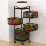 5 Layer Square Shape Kitchen Rack