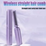 Wirless straight hair comb