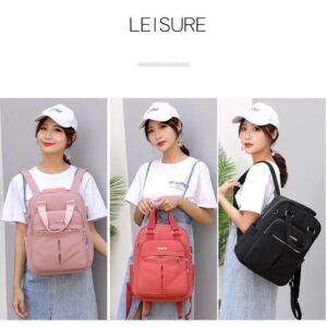 Women Backpack Large Capacity Casual Travel Rucksack Preppy Student School Bag 14 inch Laptop Backpack Top-Handle USB Charging